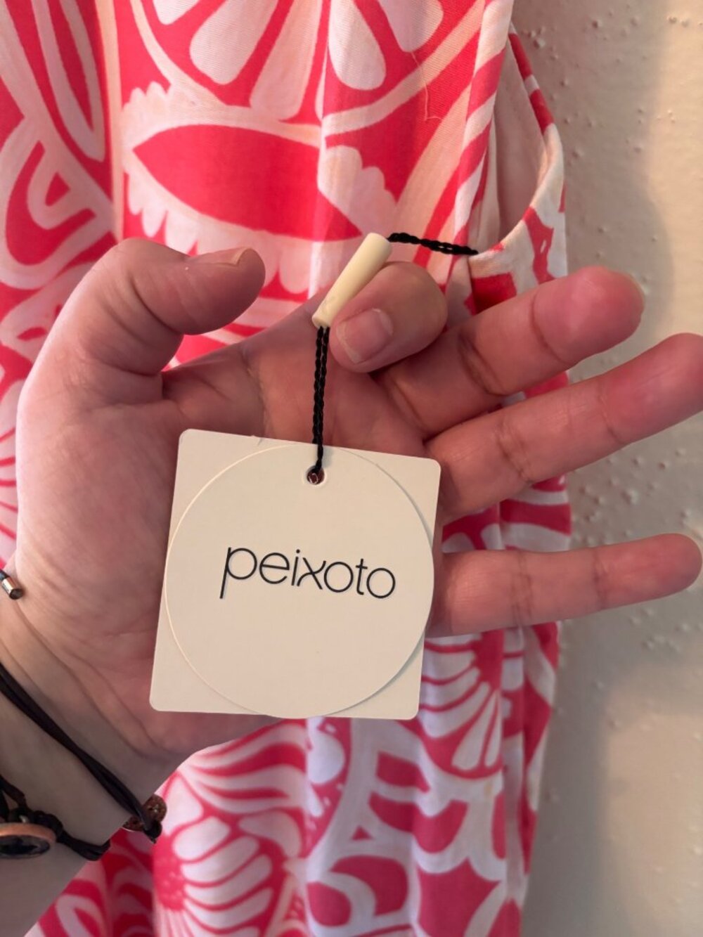 Anthropologie Peixoto Parker Pink White Floral Sleeveless Maxi Dress Size L - Picture 5 of 12